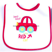 Custom Made Cartoon Printed Promotional Customized Cotton Terry Baby Wear Bib